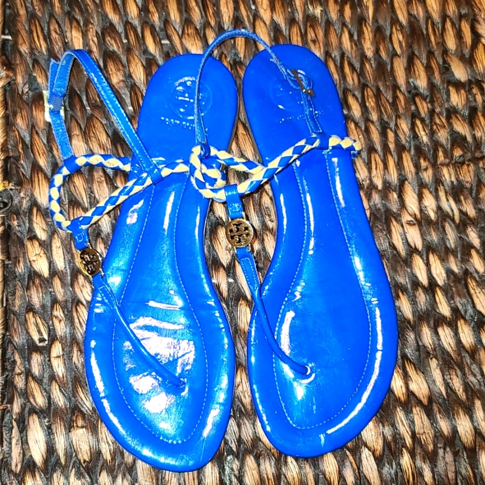 Blue Tory Burch thong sandals